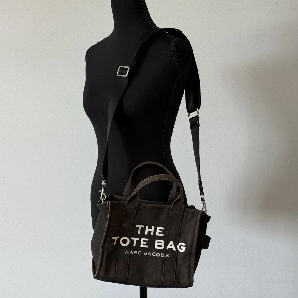 Marc Jacobs The Canvas Tote Bag Black with Detachable Strap~FADED~ NO RETURNS